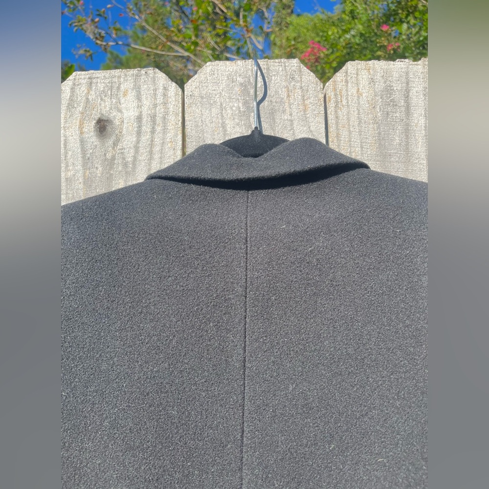 Benard Holtzman Harve Benard Ltd Wool Cashmere Blend Classic Black Blazer Size 8 - Picture 10 of 10